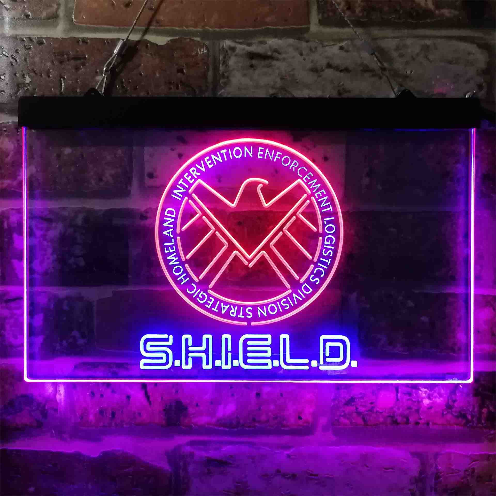 S.H.I.E.L.D. Logo Dual LED Neon Light Sign